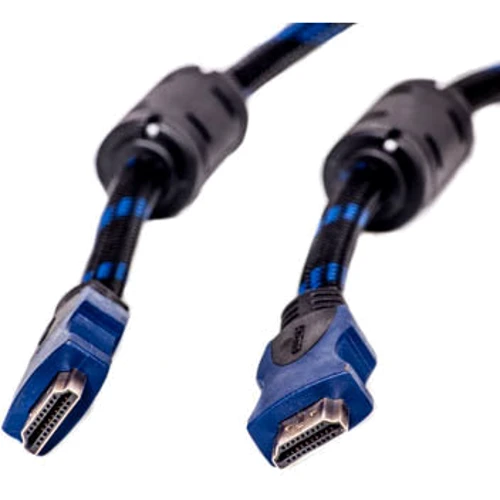 Кабель и переходник PowerPlant HDMI - HDMI, 1.5м, 1.4V, Nylon, Double ferrites (KD00AS1200)