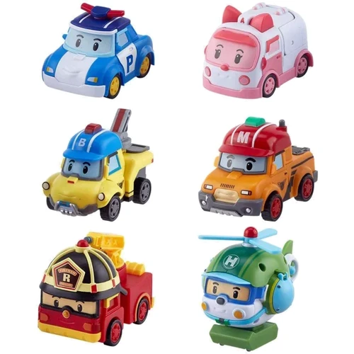 Ігровий набір Robocar Poli Міні рятувальники-трансформери Делюкс 6 шт (ZR-915)