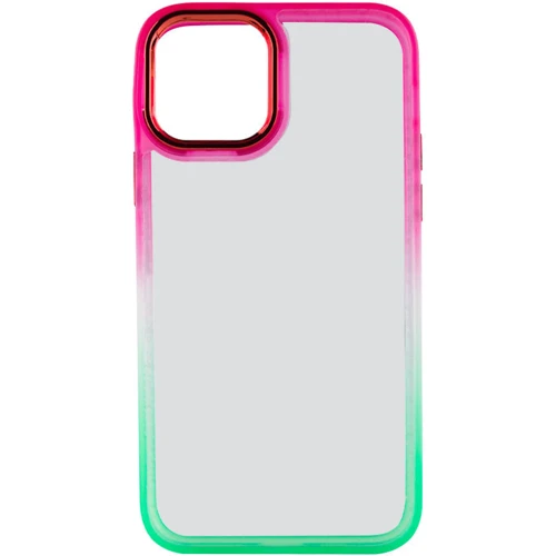 Чехол для iPhone TPU Case TPU+PC Fresh Sip Light Green/Pink for iPhone 12 / 12 Pro: Цвет розовый
