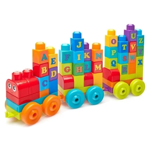 Конструктор Mega Bloks Поезд с буквами 60 деталей (DXH35)