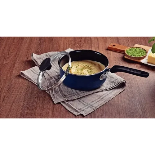 Ківш Tramontina Tunis з кришкою 1.35 л 16 см Blue (28723/116)