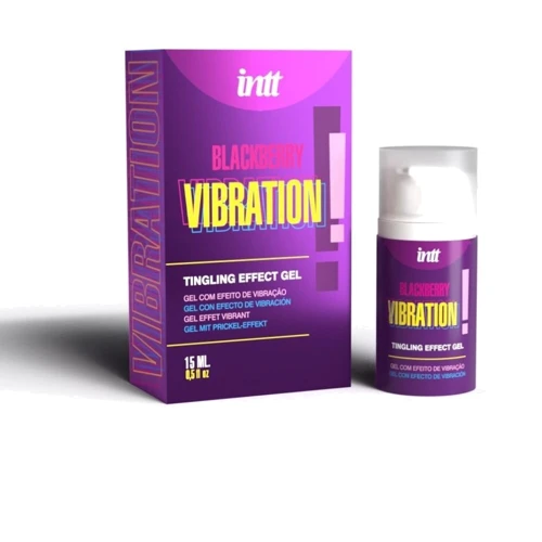 Жидкий вибратор Intt Vibration Blackberry (15 мл) со вкусом ежевики