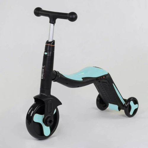 Самокат Best Scooter чорно-блакитний (JT 20255) фото 7