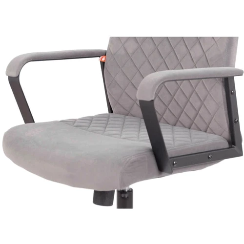 Крісло АКЛАС Авіс TILT Gray fabric Сіре (00127047): Оснащення С колесиками, С крестовиной, Подлокотники, Механизм качания