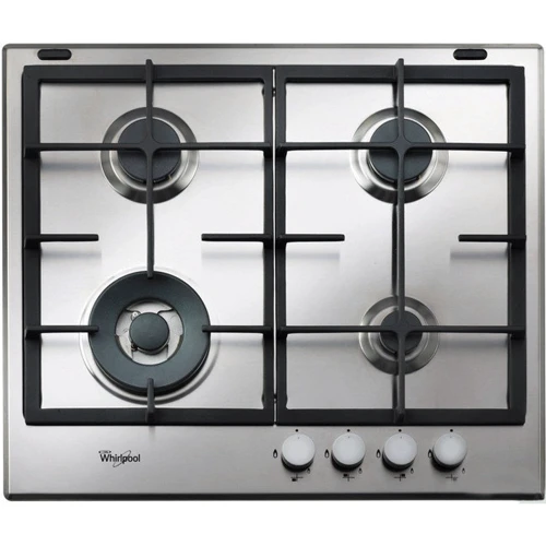 Варочная поверхность газовая Whirlpool GMA 6422 /IX: Расположение панели спереди