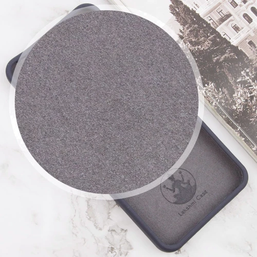 Аксессуар для смартфона Lakshmi Premium Silicone Case with Logo Full Camera Dark Gray for Xiaomi Redmi 13C / Poco C65: Материал силикон