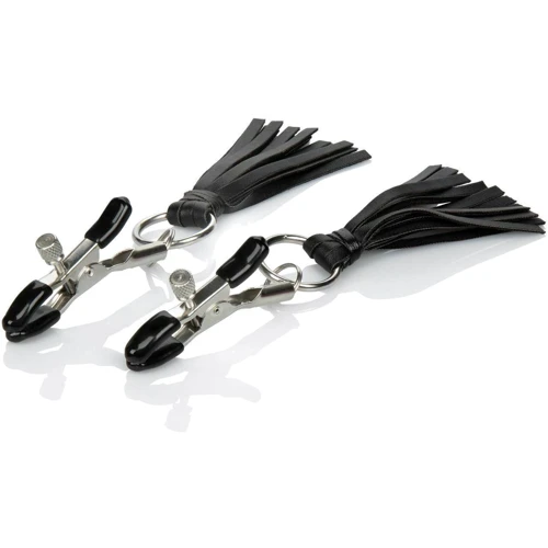 CalExotics Playful Tassels Nipple Clamps зажимы для сосков с кисточками, черный