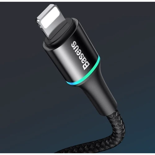 Кабель Baseus USB-C to Lightning PD 18W Halo Data 1m Black (CATLGH-01) фото 6