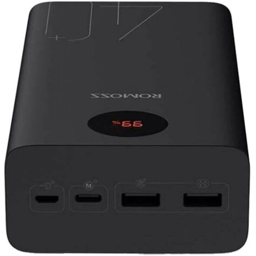 Внешний аккумулятор Romoss Power Bank 40000mah PEA40 Black (PEA40-112-2135): Встроенный кабель нет