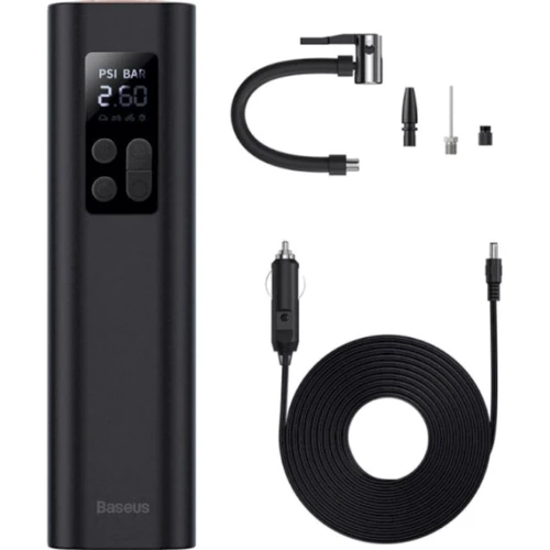 Автомобильный насос Baseus Super Mini Inflator Pump black (CRCQ000001)