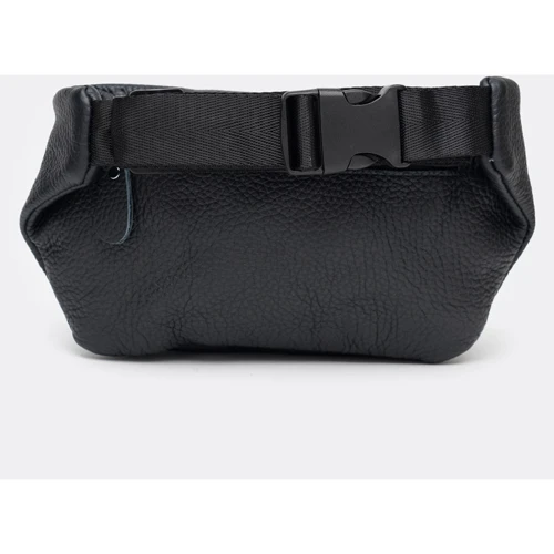 Мужская поясная сумка Borsa Leather черная (Leather K101-black): Тип Сумки