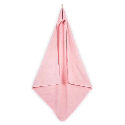 Махровий оксамитове дитяче рушник з капюшоном Jollein 100x100см Blush Pink: undefined undefined
