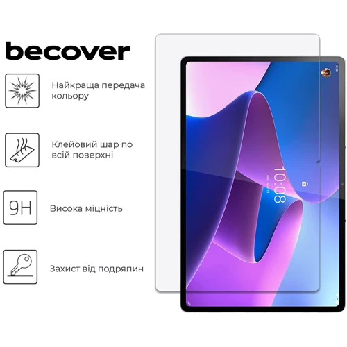 Аксесуар для планшетних ПК BeCover Tempered Glass Clear for Lenovo Idea Tab Pro 12.7 (713128) фото 3