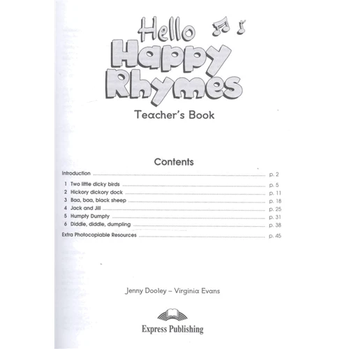Hello Happy Rhymes: Teacher's Book: Производитель Express Publishing