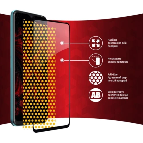 Аксессуар для смартфона Intaleo Tempered Glass Full Glue Black for Tecno Spark 8C фото 5