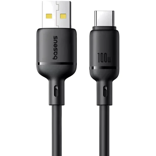 Кабель Baseus USB Cable to USB-C Silky Series 100W 2m Black (P10377703113-01)