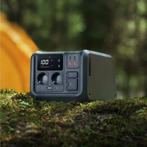 Зарядная станция DJI Power 500 512Wh 800W (DYM500H): Разъемы для подзарядки USB-C, Зарядка от солнечной панели, Зарядка от сети, Зарядка от автомобиля
