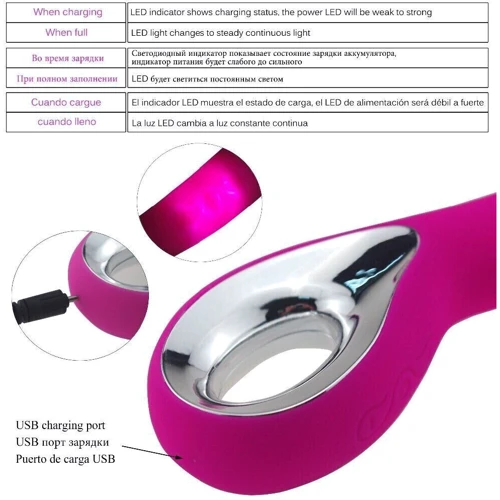 Вибромассажер для точки G Boss Series - Wibrator G-spot, PINK