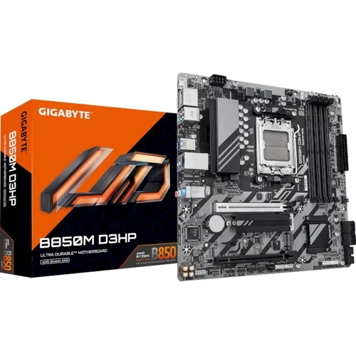 GIGABYTE B850M D3HP: Оперативна пам'ять 4xDDR5 8200 МГц, до 256 ГБ