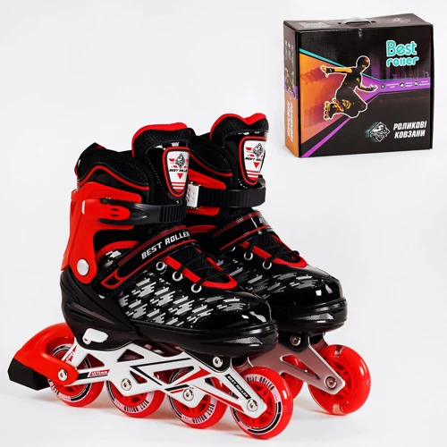 Роликовые коньки Best Roller Red - Black (116484): Цвет красный