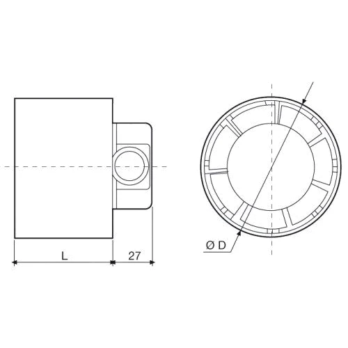 Витяжний вентилятор Soler & Palau TDM-200: Тип осьової