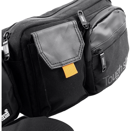 Мужская поясная сумка Tough SLHS черная (VT-123-black): Застежка Молния