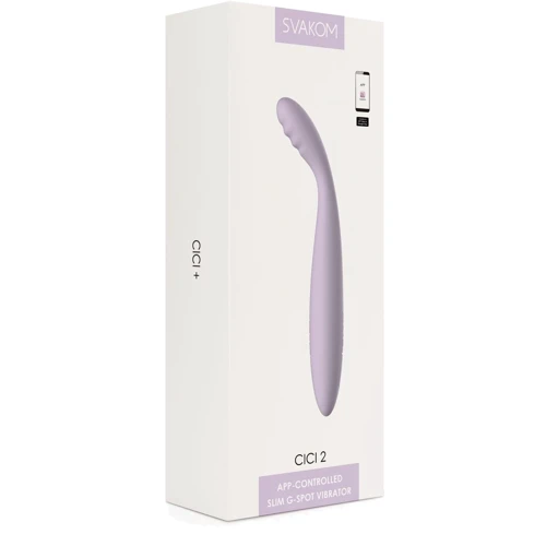 Тонкий вибратор точки G Svakom Cici 2 Lilac
