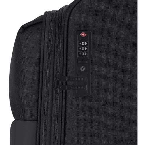 Чемодан Gabol Florida (M) Black черный (123146-001): Тип ручки Телескопическая ручка, Короткая ручка