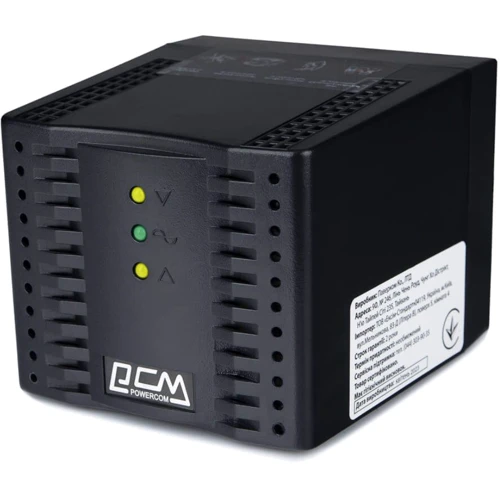 Стабилизатор напряжения Powercom TCA-1200 Black: Тип релейный