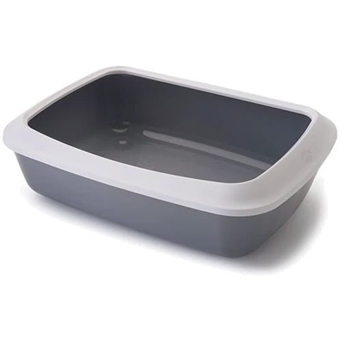 Туалет Savic Iriz Cat Litter Tray з бортиком для котів 42x31x12.5 см сірий (0263_00WG)