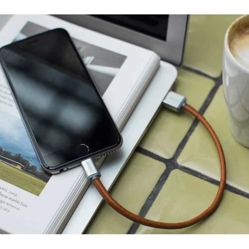 Кабель PlusUs USB Cable to Lightning LifeStar 25cm Vintage Tan (LST2001025) фото 4