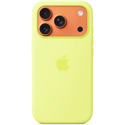 Чехол для iPhone Apple iPhone 17 Pro Silicone Case with MagSafe - Neon Yellow (MGFF4)