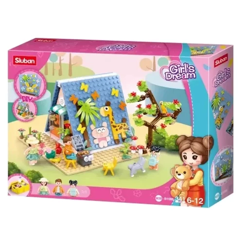 Конструктор Sluban Girls Dream Табір (M38-B1088): Кількість деталей, шт. 341