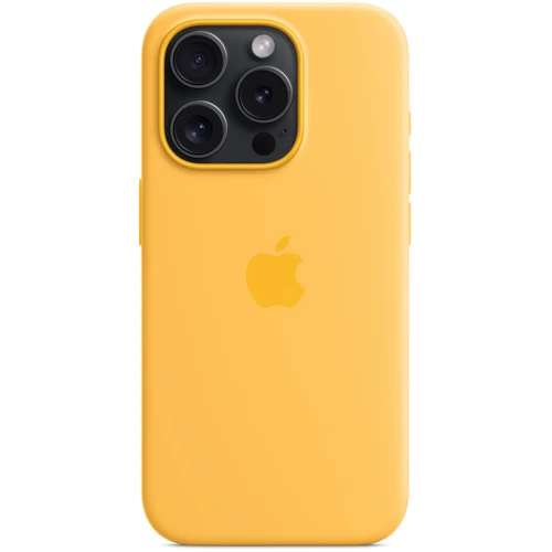 Чохол для iPhone Apple Silicone Case з MagSafe Sunshine (MWNK3) для iPhone 15 Pro: Тип чохла накладка на заднюю часть