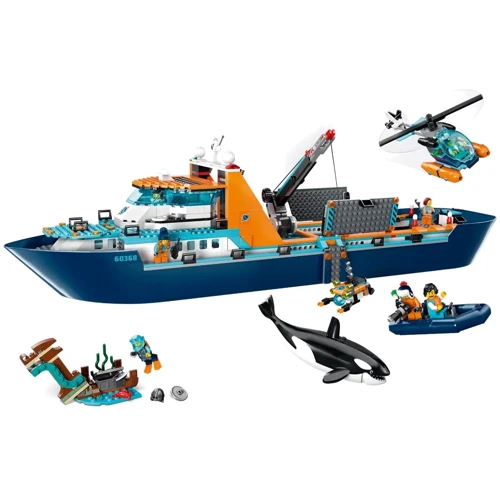 Конструктор LEGO City Корабль исследователя Арктики (60368): Количество деталей, шт. 815
