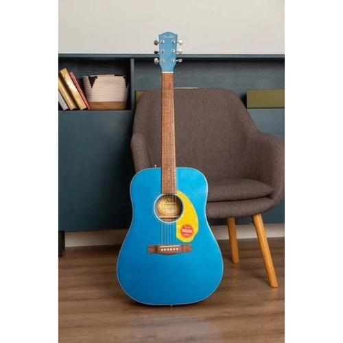 Акустическая гитара Fender CD-60S FSR Blue Pearl w/Yellow Pickguard (236278): Тип крепления грифа Вклеенный