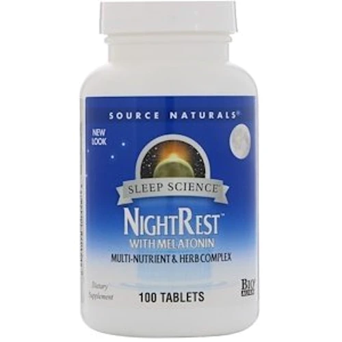 Source Naturals NightRest, Melatonin, 100 Tab