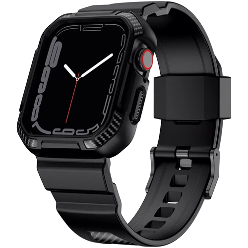 Аксессуар для Watch TPU Strap with Case Black (FLS181107) for Apple Watch 42/44/45/49mm Ultra
