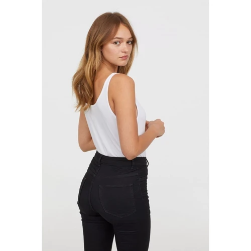 Майка H&M 3550724 M белая: Вид Майки