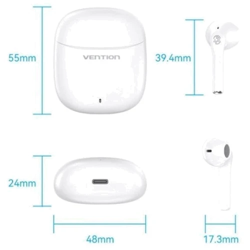 Наушники Vention Elf Earbuds E02 White (NBGW0)