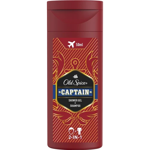 Old Spice Captain Shower Gel + Shampoo 50 ml Гель для душа + шампунь 2в1