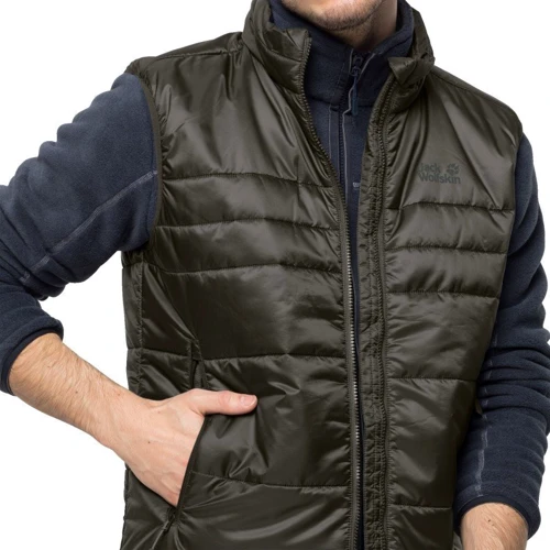 Жилет Jack Wolfskin Argon Vest 1204893-5066 52 сіро-оливковий демісезонний утеплений: Тип застібки На молнии
