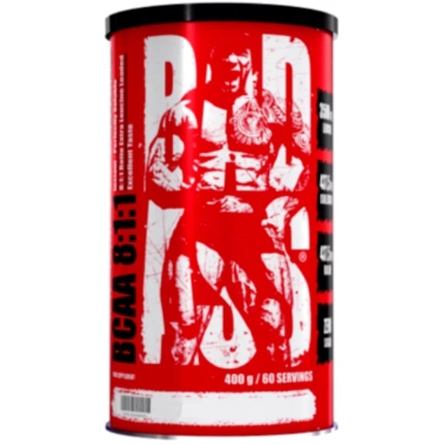 Аминокислота для спорта Fitness authority BAD ASS BCAA 8:1:1 400 g / 60 servings / blackberry-pineapple
