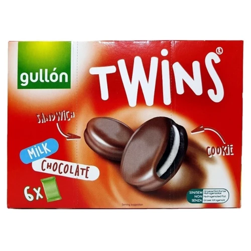 Печенье Gullon Twins Milk Chocolate (6 шт, 252 г) (WT2086)