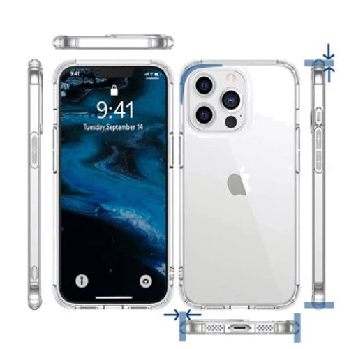 Чехол для iPhone BeCover TPU Case Anti-Shock Clear for iPhone 13 Pro Max (706952): Тип чехла противоударный