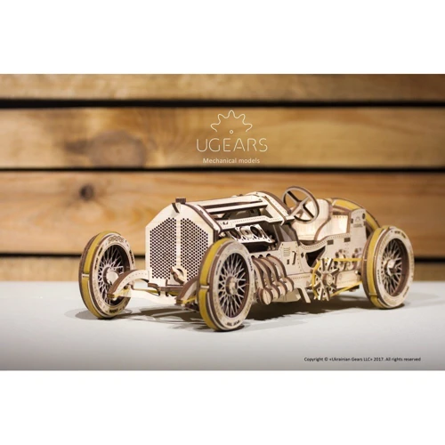 Механічний 3D пазл UGEARS "Спорткар U-9 Гран-прі" (70044) фото 3