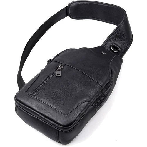 Мужская сумка-слинг Buffalo Bags черная (SHIM4004A-black): Пол Мужской