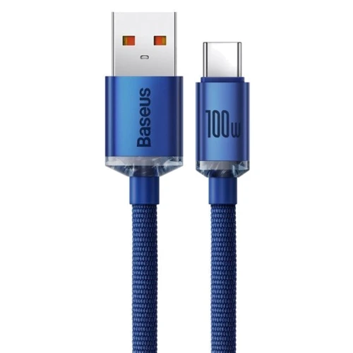 Кабель Baseus USB Cable to USB-C Crystal Shine Series 100W 1.2m Blue (CAJY000403): Тип USB Cable - USB-C