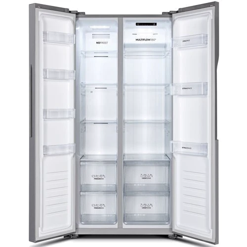 Холодильник Side-by-Side Gorenje NRS8182KX: Расположение морозильной камеры Сбоку