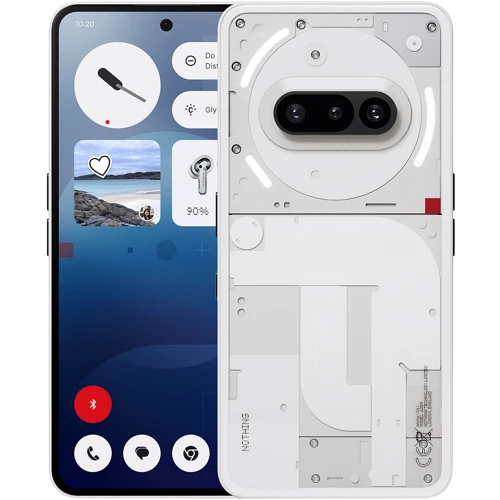 Смартфон Nothing Phone (3a) 8/128Gb White: Дисплей 6.77" AMOLED (1080 x 2392) / 387 PPI